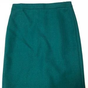 NWT J. Crew Jade Green Pencil Skirt